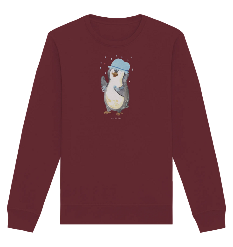 Organic Pullover Penguin have a shower Pullover, Pullover Männer, Pullover Frauen, Sweatshirt, Sweatshirt Männer, Sweatshirt Frauen, Unisex, Pinguin, Pinguine, Dusche, duschen, Lebensmotto, Motivation, Neustart, Neuanfang, glücklich sein