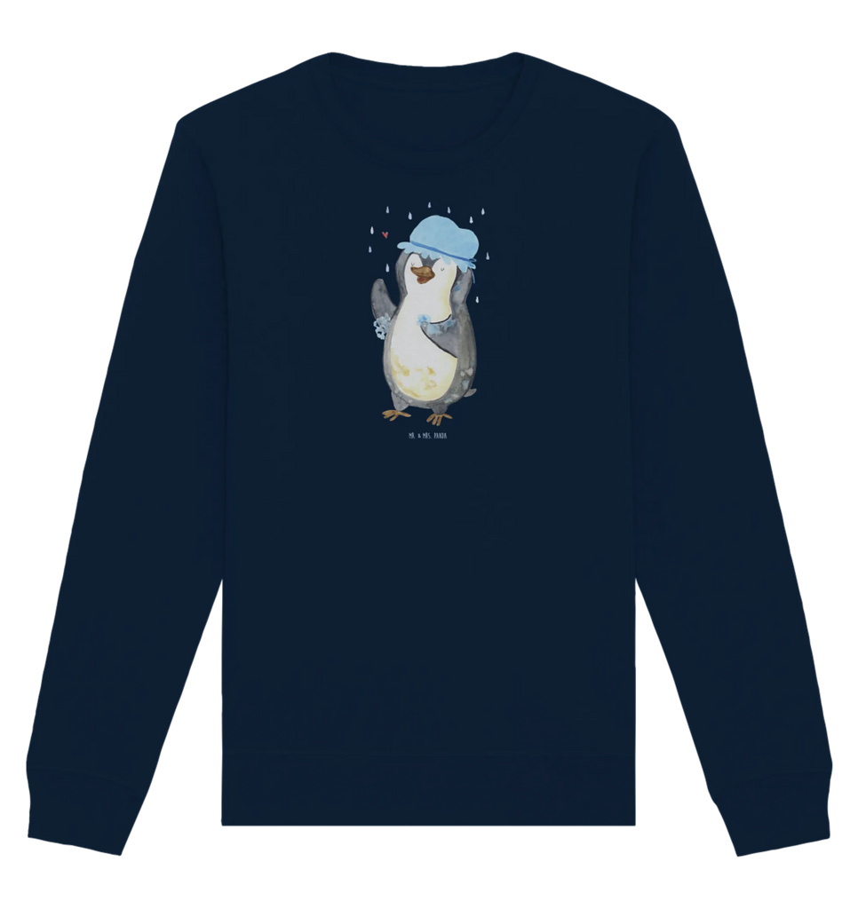 Organic Pullover Penguin have a shower Pullover, Pullover Männer, Pullover Frauen, Sweatshirt, Sweatshirt Männer, Sweatshirt Frauen, Unisex, Pinguin, Pinguine, Dusche, duschen, Lebensmotto, Motivation, Neustart, Neuanfang, glücklich sein