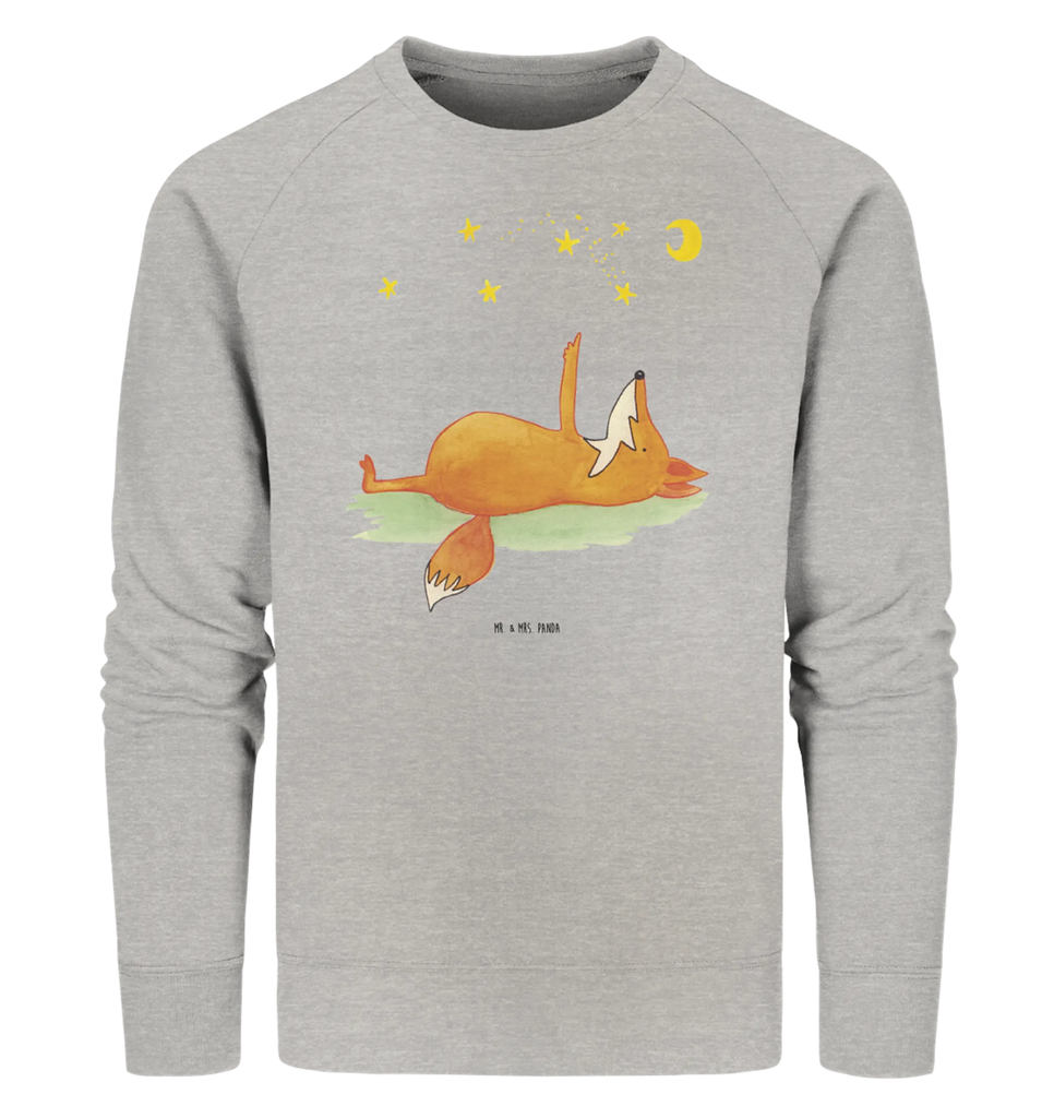Organic Pullover Fox Stars Pullover, Pullover Männer, Pullover Frauen, Sweatshirt, Sweatshirt Männer, Sweatshirt Frauen, Unisex, Fuchs, Füchse, tröstende Worte, Spruch positiv, Spruch schön, Romantik, Always Look on the Bright Side of Life