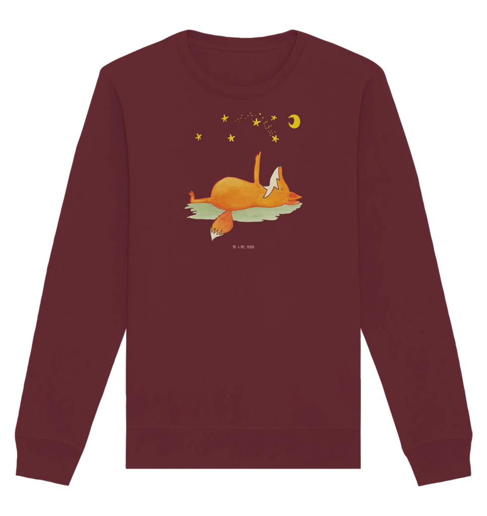 Organic Pullover Fox Stars Pullover, Pullover Männer, Pullover Frauen, Sweatshirt, Sweatshirt Männer, Sweatshirt Frauen, Unisex, Fuchs, Füchse, tröstende Worte, Spruch positiv, Spruch schön, Romantik, Always Look on the Bright Side of Life