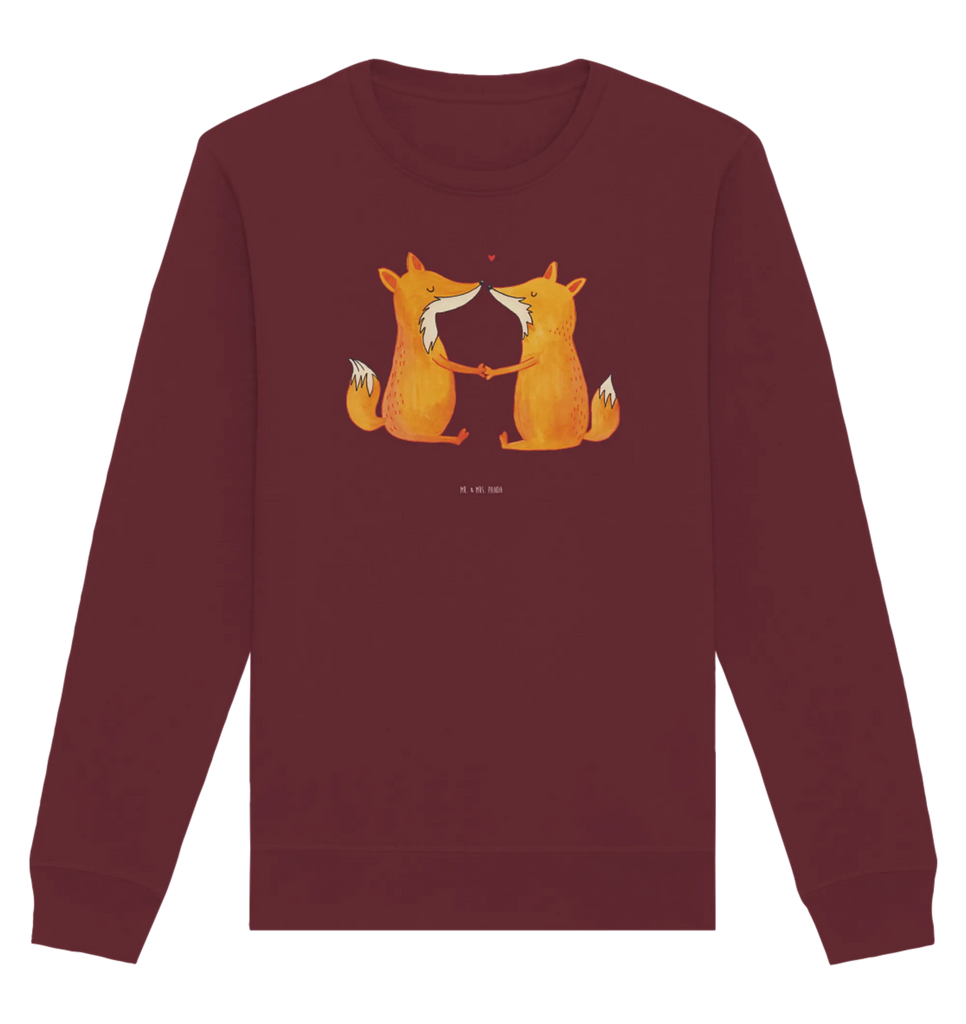 Organic Pullover foxes Love Pullover, Pullover Männer, Pullover Frauen, Sweatshirt, Sweatshirt Männer, Sweatshirt Frauen, Unisex, Fuchs, Füchse, Fox, Liebe, Liebespaar, Paar, Partner, Freundin, Freund, Ehe, Verlobte, Ehemann, Ehefrau, Liebesbeweis