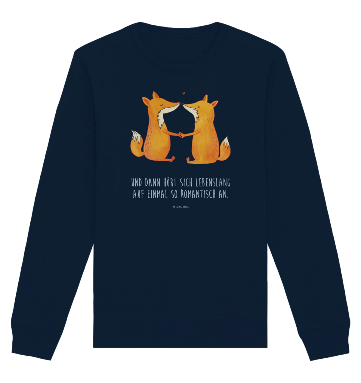 Bio Baumwoll Pullover Füchse Liebe Pullover, Pullover Männer, Pullover Frauen, Sweatshirt, Sweatshirt Männer, Sweatshirt Frauen, Unisex, Fuchs, Füchse, Fox, Liebe, Liebespaar, Paar, Partner, Freundin, Freund, Ehe, Verlobte, Ehemann, Ehefrau, Liebesbeweis
