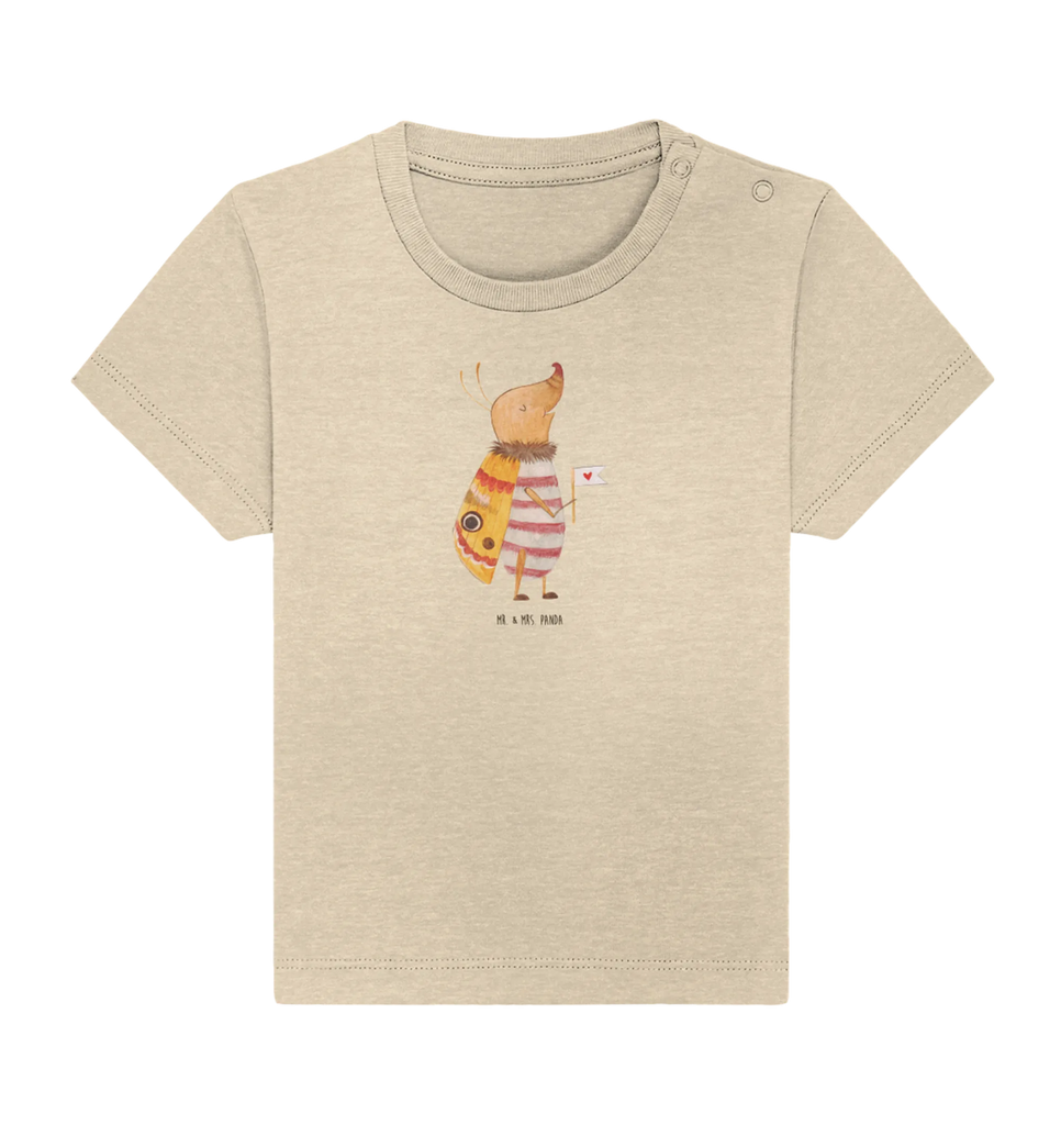 Organiczna koszulka dla niemowląt ćma mała flaga Motywy zwierzęce, dobra energia, zabawne powiedzonka, zwierzęta