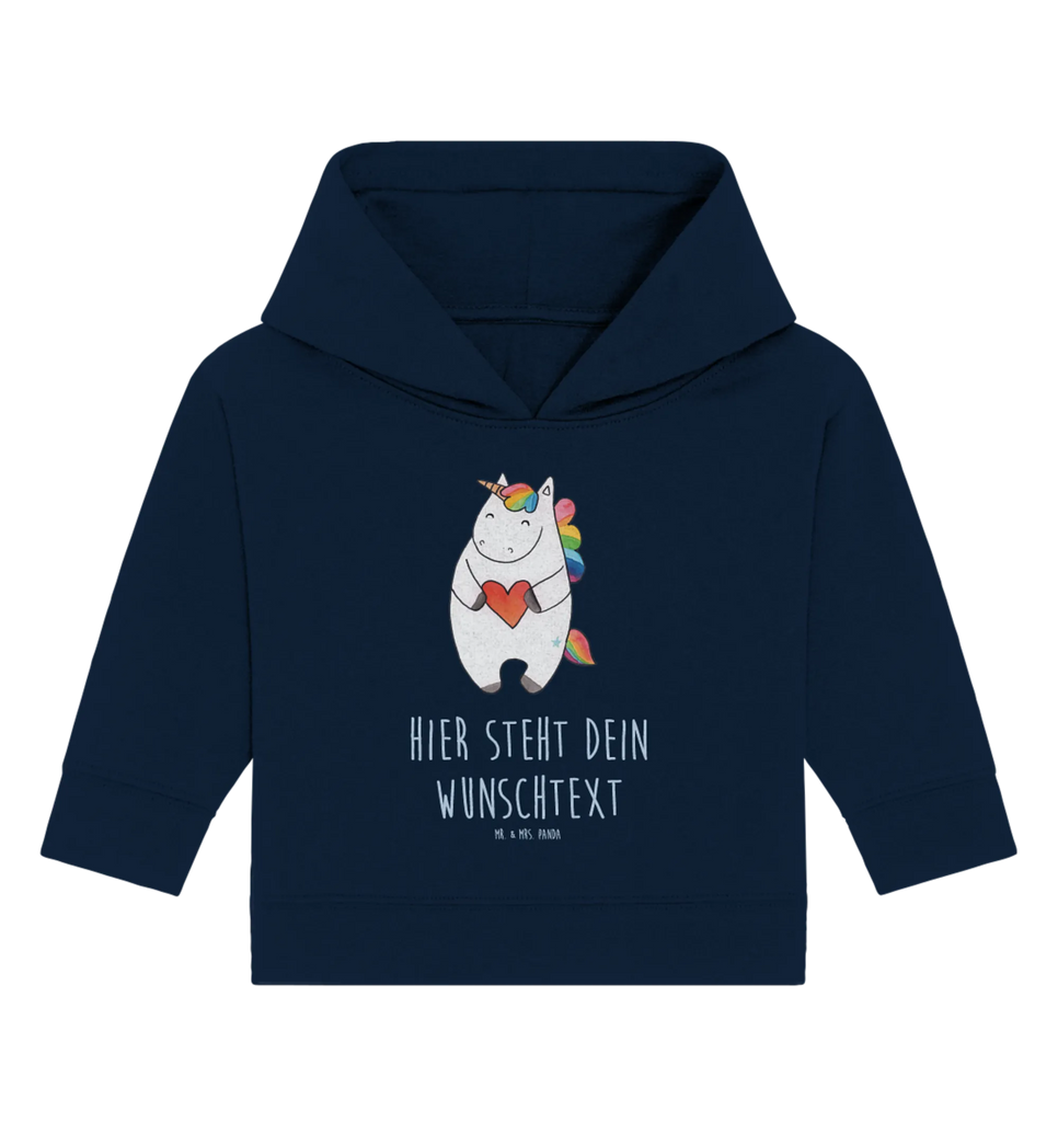 Spersonalizowana bluza z kapturem dla niemowląt Jednorożec serce Baby Hoodie mit Namen, Babyhoodie Wunschtext, Personalisierter Baby Hoodie, Einhorn, Unicorn, Einhörner, Einhorn Deko, Witzig, Herz, Freundin, Anders, böse, Bunt, Schlimm, Lustig