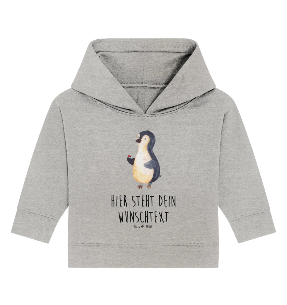 Spersonalizowana bluza z kapturem dla niemowląt Pingwin biedronka Baby Hoodie mit Namen, Personalisierter Baby Hoodie, Babyhoodie Wunschtext, Pinguin, Freude, Wunder, Glück, Marienkäfer, Liebe, Pinguine, Lebensfreude
