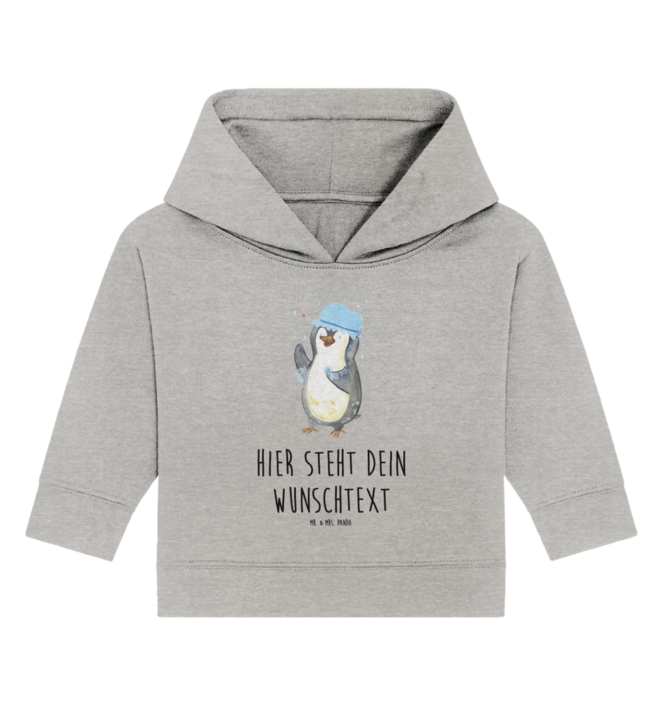 Personalized Baby Hoodie Penguin have a shower Babyhoodie Wunschtext, Baby Hoodie mit Namen, Personalisierter Baby Hoodie, Pinguin, glücklich sein, duschen, Lebensmotto, Neuanfang, Neustart, Pinguine, Motivation, Dusche