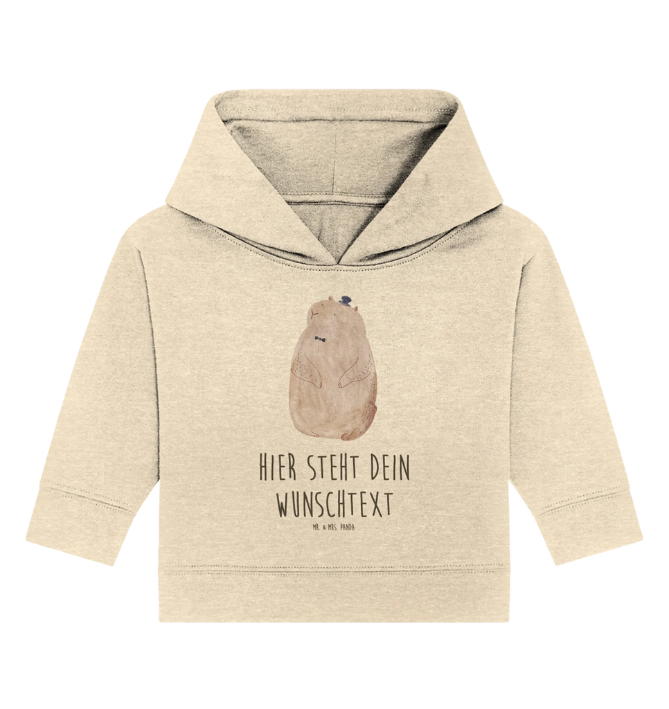 Spersonalizowana bluza z kapturem dla niemowląt Świstak Personalisierter Baby Hoodie, Baby Hoodie mit Namen, Babyhoodie Wunschtext, Tiermotive, Gute Laune, lustige Sprüche, Tiere, Freundlichkeit, Murmeltier, Knigge, Fröhlichkeit, Respekt, Anstand