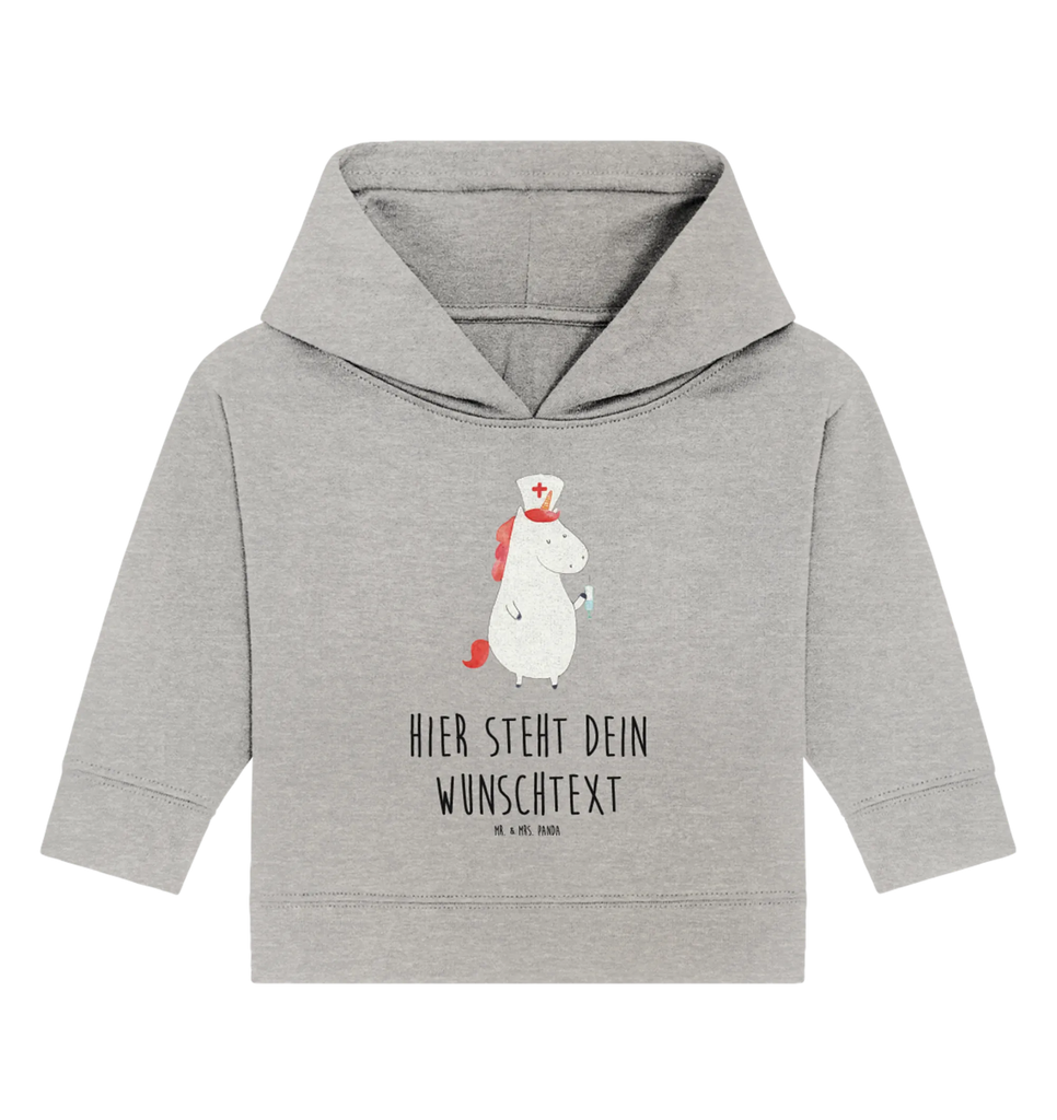 Spersonalizowana bluza z kapturem dla niemowląt Jednorożec Pielęgniarka Personalisierter Baby Hoodie, Baby Hoodie mit Namen, Babyhoodie Wunschtext, Unicorn, Einhorn, Einhörner, Einhorn Deko, Krankenschwester Geschenk, Ärztin Geschenk, Krankenpfleger Geschenk, Krankenhaus, Krankenschwester Dankeschön, Krankenpflegerin
