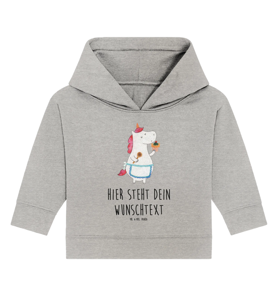 Spersonalizowana bluza z kapturem dla niemowląt Jednorożec Kuchnia Baby Hoodie mit Namen, Personalisierter Baby Hoodie, Babyhoodie Wunschtext, Einhorn, Unicorn, Einhörner, Einhorn Deko, Koch, Backen, Träumen, Motivation, Torte, Muffin, Bäckerin, Hobbykoch, Träumer, Kuchen