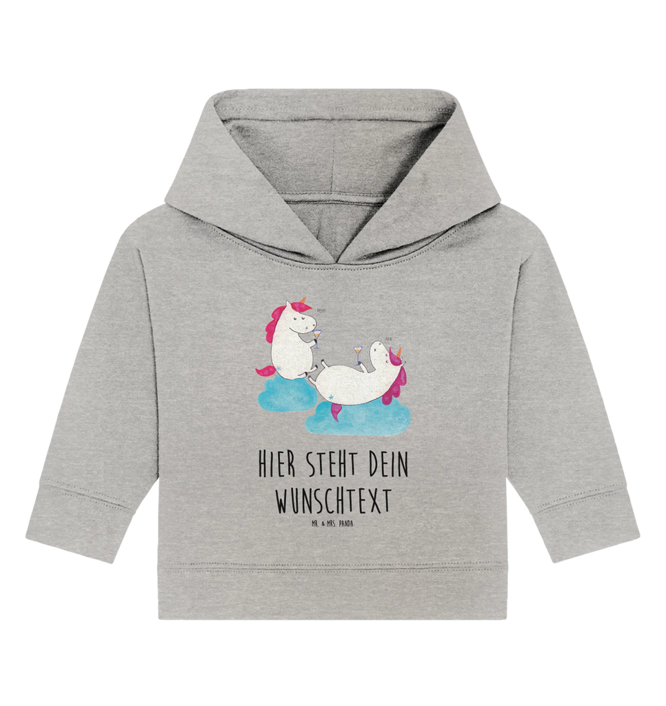 Personalized Baby Hoodie unicorn sparkling wine Babyhoodie Wunschtext, Baby Hoodie mit Namen, Personalisierter Baby Hoodie, Einhorn, Unicorn, Einhörner, Einhorn Deko, BFF, Mädelsabend, Anstoßen, Korken, Spaß, Sekt, Freundin, Beste, Freundinnen, Party