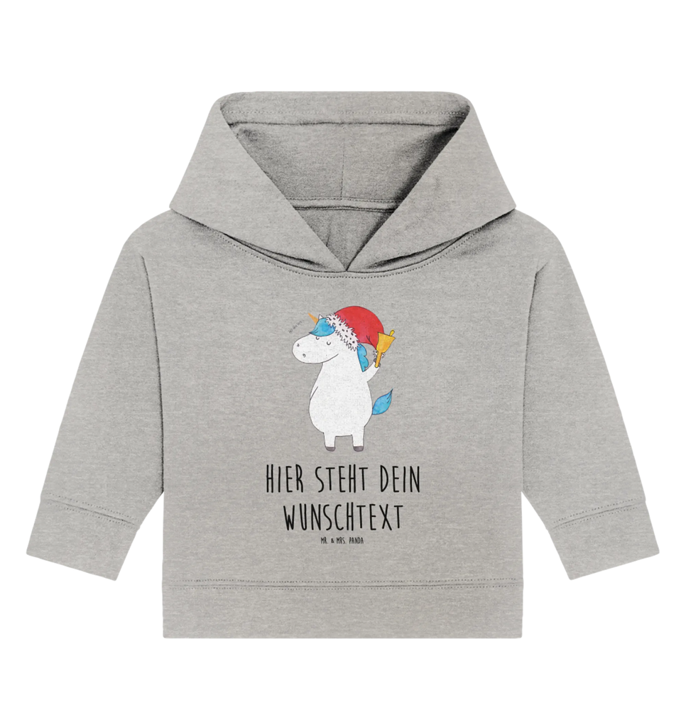 Spersonalizowana bluza z kapturem dla niemowląt Jednorożec Mikołaj Personalisierter Baby Hoodie, Babyhoodie Wunschtext, Baby Hoodie mit Namen, Einhorn, Einhörner, Einhorn Deko, Unicorn, Weihnachtsmann, Wunschliste, Weihnachten, Schokolade, Nikolaus, Schoki, Gin, Feenstaub, Wunschzettel