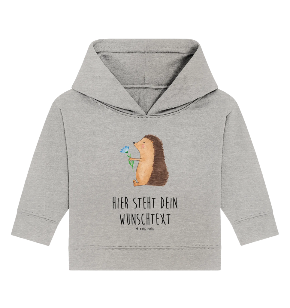 Spersonalizowana bluza z kapturem dla niemowląt jeż Kwiaty Baby Hoodie mit Namen, Babyhoodie Wunschtext, Personalisierter Baby Hoodie, Tiermotive, Gute Laune, Tiere, Lustige Sprüche, Gute Besserung, Igel, Krankheit, Krankenhaus, Genesungswünsche, Besuch, krank