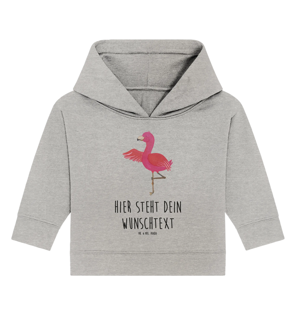 Personalized Baby Hoodie flamingo yoga Flamingo, pink, pink bird, bird of paradise, red, flamingo decoration, gift pink, gifts, gift idea, children, adults, girls, flamingo fans, summer, vacation, sea, unusual gifts in pink, pink gifts, girls gifts, small gifts, Caribbean feeling, funny sayings, yoga, relaxation, namaste, mindfulness, agitation, bird, deep relaxation, yoga exercise, anger