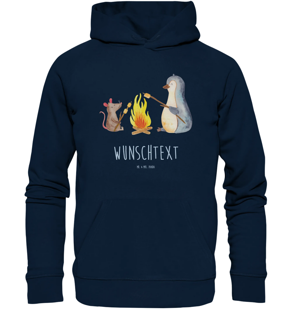 Personalized hoodie Penguin campfire Penguins, North Pole, mouse, everyday office life, life motivation, penguins, new start, fire, work, campfire, life motto
