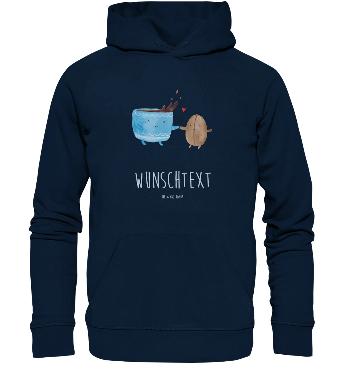 Personalized hoodie Coffee Bean cute, small animals, card, gift ideas, gifts, animal lover, special gifts, good mood, funny sayings, hand drawn, cute animal motives, coffee bean, pleasure, satisfaction