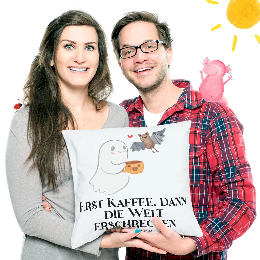 Cushion Ghost Coffee 40 x 40, 40x40, pillow case, fluffy, cushion, couch, settee, bed, pad, sofa, Pillow, soft, bedroom, pillows, Halloween, decoration, Martin singing, decor, gifts, giving