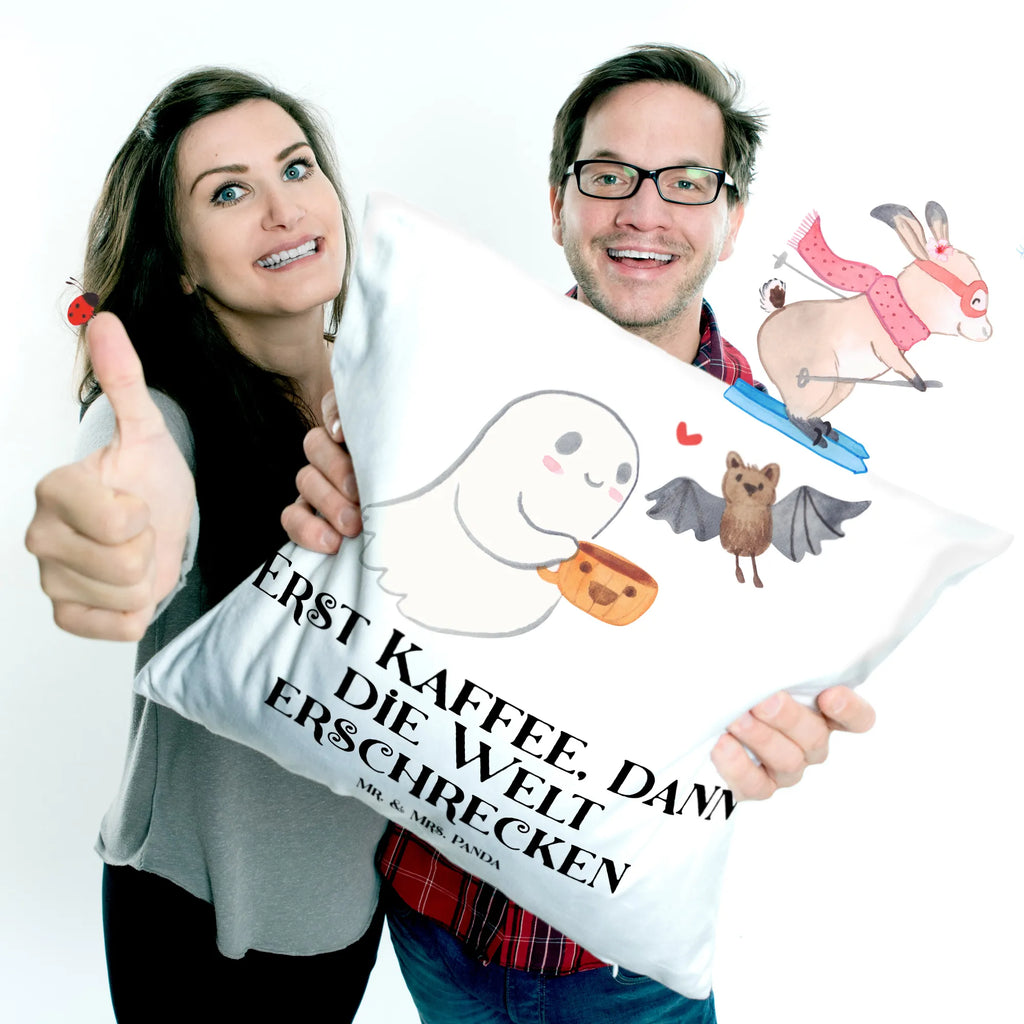 Cushion Ghost Coffee 40 x 40, 40x40, pillow case, fluffy, cushion, couch, settee, bed, pad, sofa, Pillow, soft, bedroom, pillows, Halloween, decoration, Martin singing, decor, gifts, giving