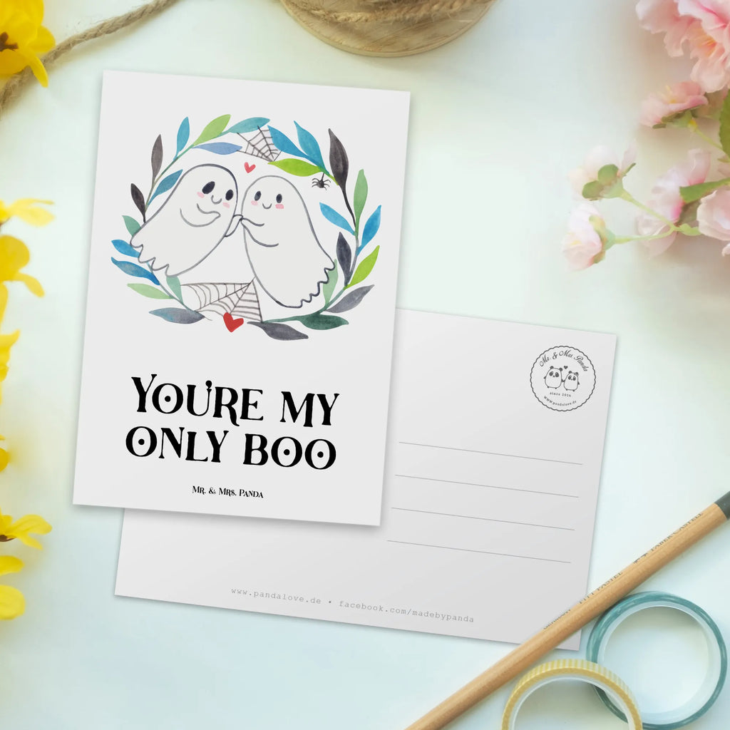 Postcard Ghosts Dear gift, invitation card, invitation, Postcard, paper, postcards, card, gift card, letter, Halloween, decoration, Martin singing, decor, gifts, giving