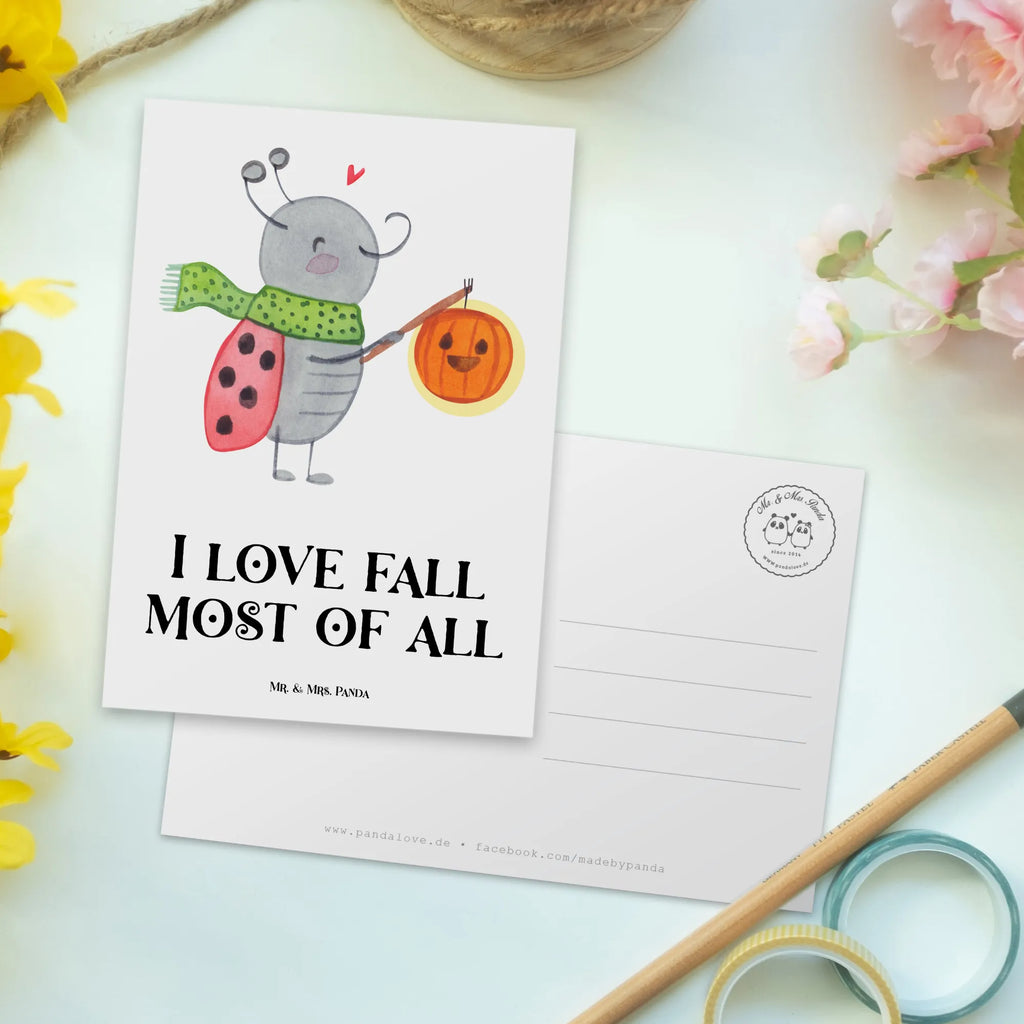 Postcard Smörle Lantern invitation, paper, letter, Postcard, invitation card, card, postcards, gift, gift card, Halloween, decoration, Martin singing, decor, gifts, giving