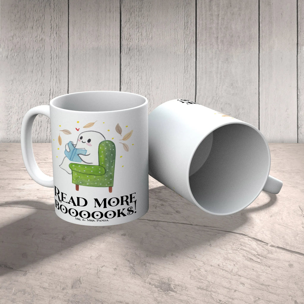 Tasse Gespenst  Buch Geschenktasse, Tasse mit Zitaten, Tasse mit Motiven, Bürotasse, Kaffeetasse, Porzellantasse, Keramiktasse, Teetasse, Tasse, Halloween, Deko, Martinssingen, Dekoration, Geschenke, Schenken, Herbst, gemütlich, Buch, Gespenst