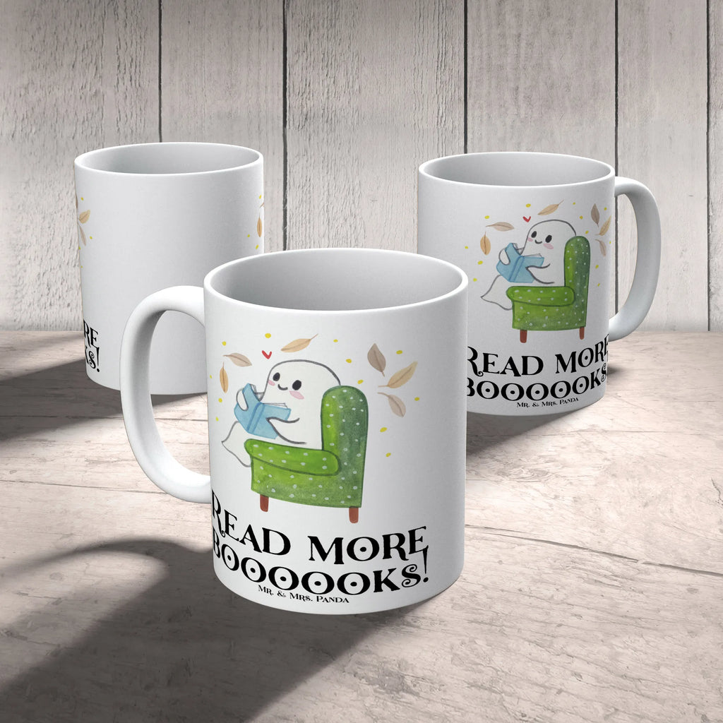 Tasse Gespenst  Buch Geschenktasse, Tasse mit Zitaten, Tasse mit Motiven, Bürotasse, Kaffeetasse, Porzellantasse, Keramiktasse, Teetasse, Tasse, Halloween, Deko, Martinssingen, Dekoration, Geschenke, Schenken, Herbst, gemütlich, Buch, Gespenst