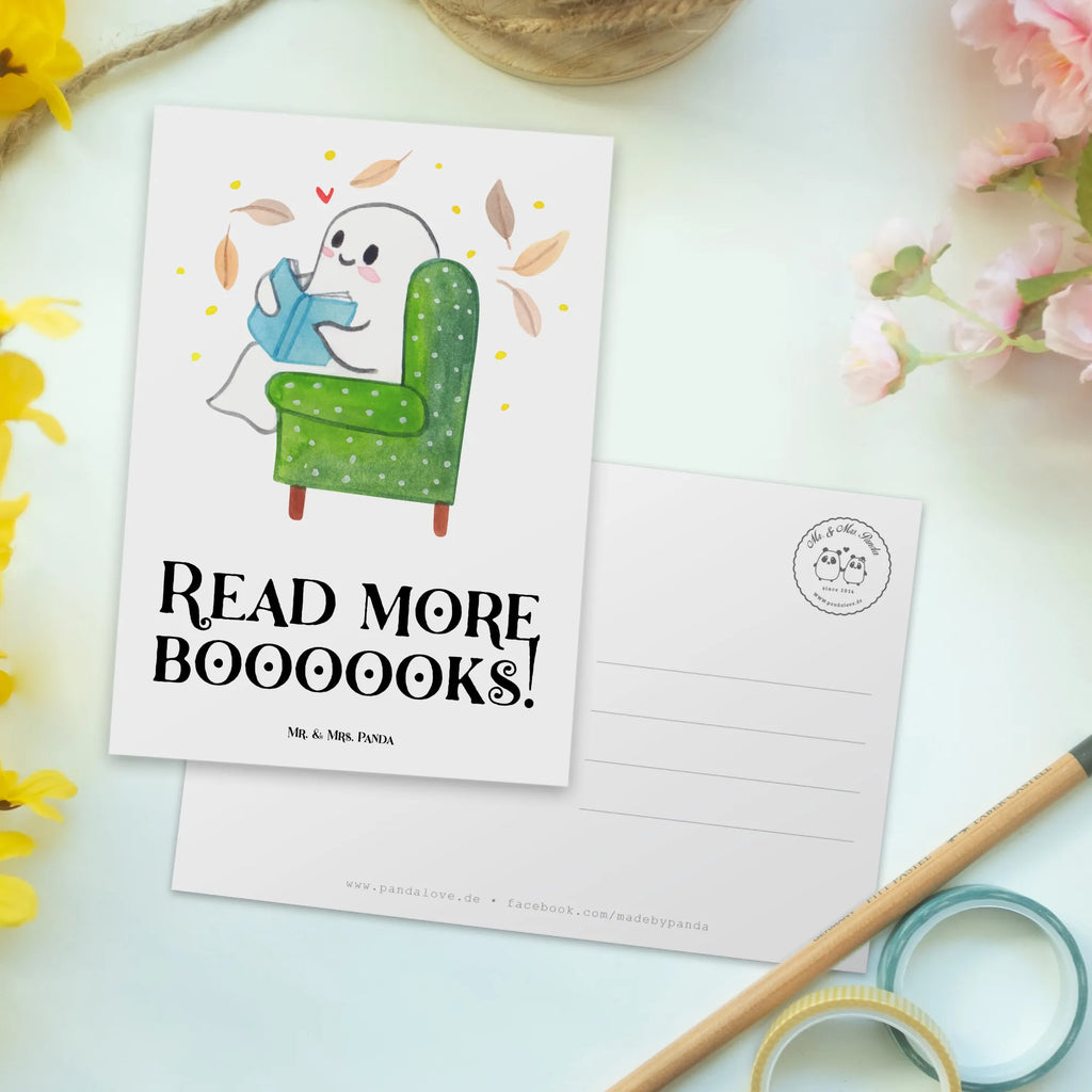 Pocztówka duch książka Halloween, dekoracje, Martinssingen, dekoracja, prezenty, dawanie