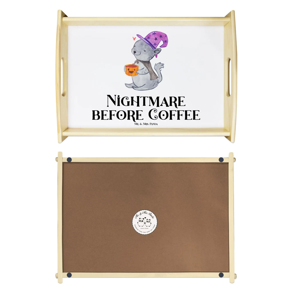 Serviertablett Kater Kaffee Küchentablett, Serviertablett, Frühstückstablett, Dekotablett, Tablett, Holztablett, Halloween, Deko, Martinssingen, Dekoration, Geschenke, Schenken, Magie, Kaffee, Hexe, Kater