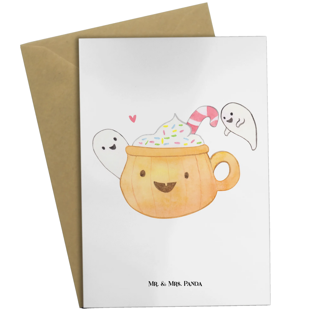 Kartka okolicznościowa Kawa Duch Halloween, dekoracje, Martinssingen, dekoracja, prezenty, dawanie