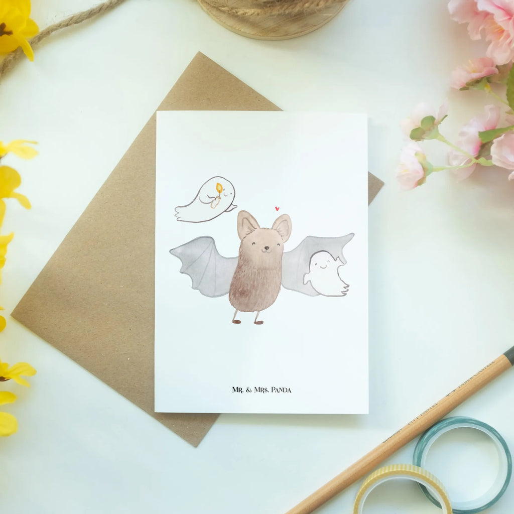 Greetings card Bat Ghosts birthday card, wedding card, greeting card, invitation card, folding card, Halloween, decoration, Martin singing, decor, gifts, giving
