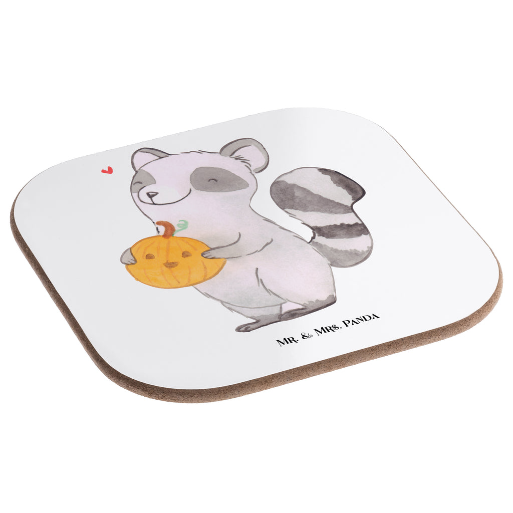 Square coaster Raccoon Pumpkin Untersetzer Design, Tassen Untersetzer, Untersetzer, Untersetzer Holz, Untersetzer aus Holz, Glasuntersetzer, Korkuntersetzer, Untersetzer für Gläser, Getränkeuntersetzer, Holzuntersetzer, Bierdeckel, Untersetzer Gläser, Halloween, Deko, Martinssingen, Dekoration, Geschenke, Schenken, Waschbär, Trick or Treat, Kürbis, Süßes sonst gibt's saures, Halloween Deko