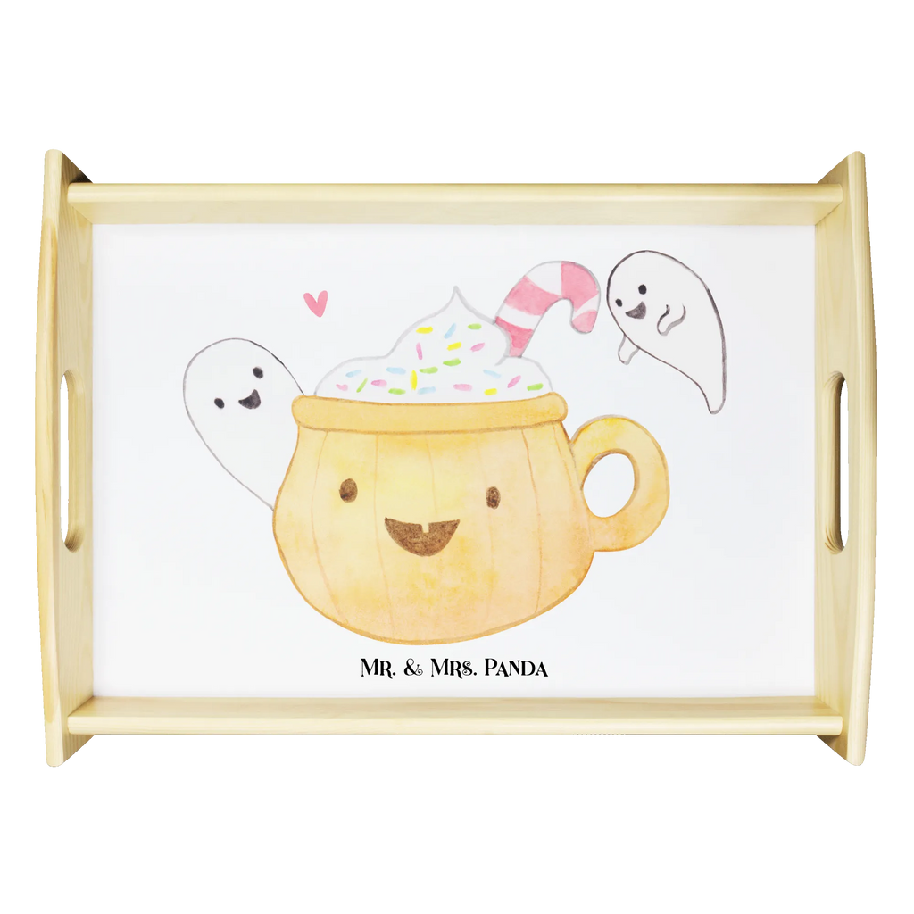 Serviertablett Kaffee Gespenst Frühstückstablett, Holztablett, Tablett, Serviertablett, Dekotablett, Küchentablett, Halloween, Deko, Martinssingen, Dekoration, Geschenke, Schenken, Süßes sonst gibt's saures, Gespenst, Trick or Treat, Halloween Deko, Kaffee, Pumpkin spiced Latte