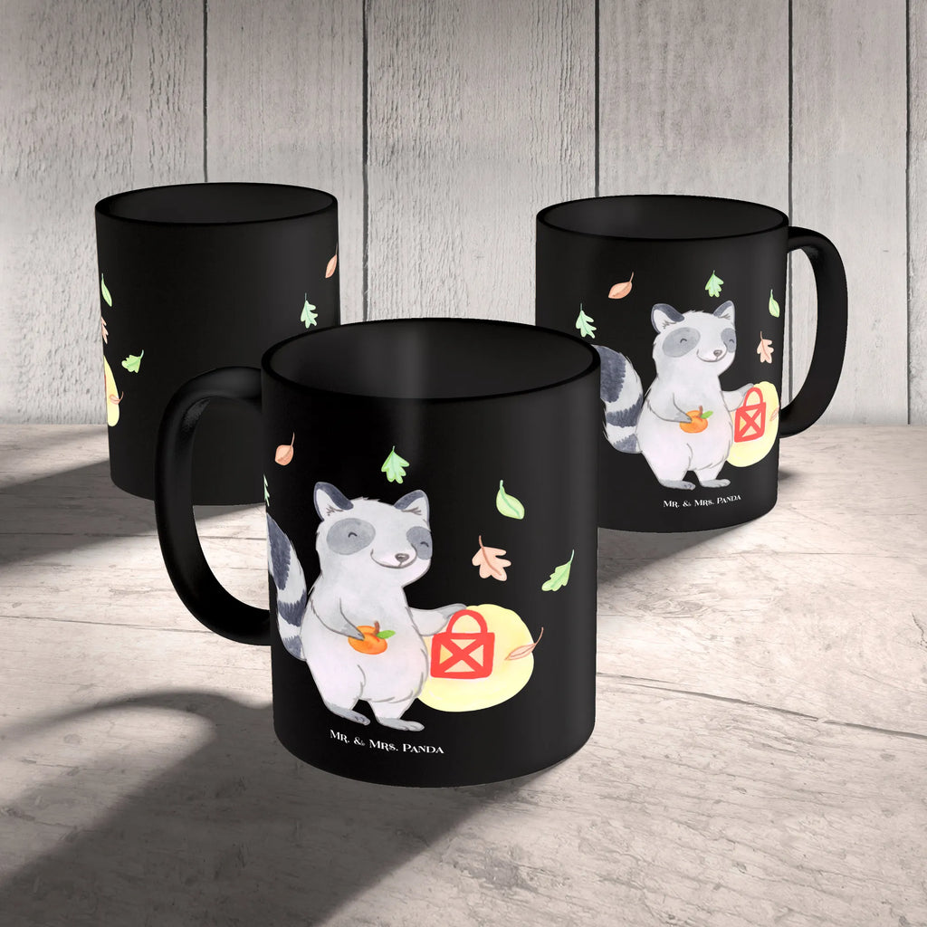 Kubek szop pracz latarnia Geschenktasse, Teetasse, Keramiktasse, Bürotasse, Tasse mit Zitaten, Porzellantasse, Tasse, Tasse mit Motiven, Kaffeetasse, Halloween, Deko, Martinssingen, Dekoration, Geschenke, Schenken, Trick or Treat, Waschbär, Laterne, Süßes sonst gibt's saures, Herbst, Halloween Deko