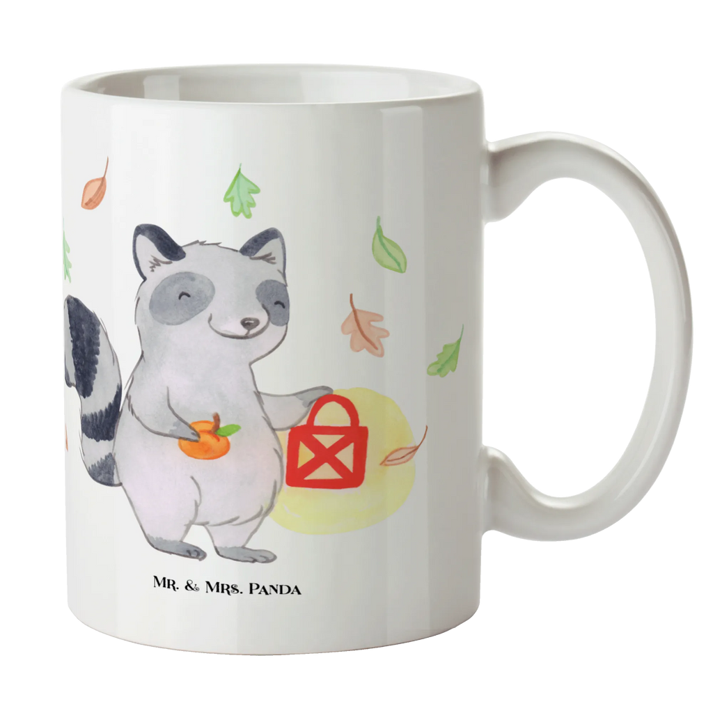 Kubek szop pracz latarnia Geschenktasse, Teetasse, Keramiktasse, Bürotasse, Tasse mit Zitaten, Porzellantasse, Tasse, Tasse mit Motiven, Kaffeetasse, Halloween, Deko, Martinssingen, Dekoration, Geschenke, Schenken, Trick or Treat, Waschbär, Laterne, Süßes sonst gibt's saures, Herbst, Halloween Deko