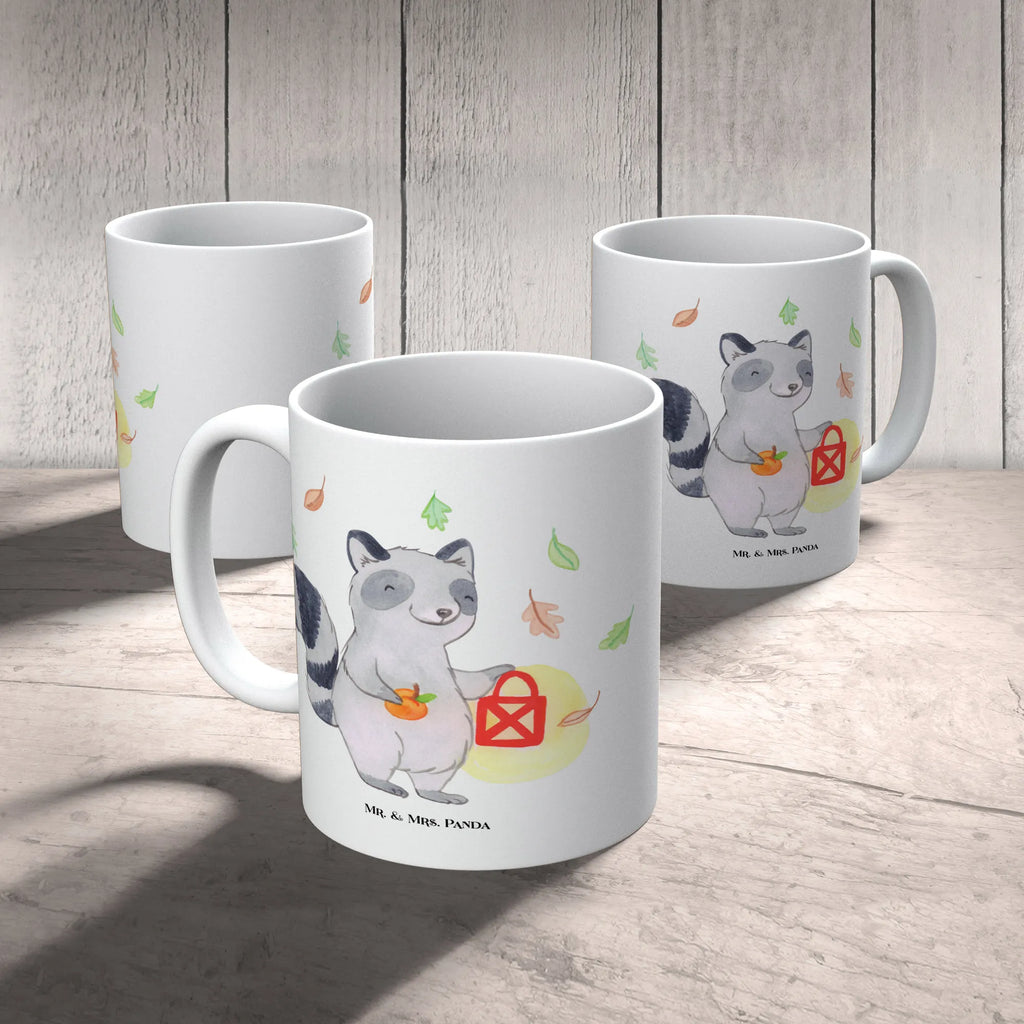 Kubek szop pracz latarnia Geschenktasse, Teetasse, Keramiktasse, Bürotasse, Tasse mit Zitaten, Porzellantasse, Tasse, Tasse mit Motiven, Kaffeetasse, Halloween, Deko, Martinssingen, Dekoration, Geschenke, Schenken, Trick or Treat, Waschbär, Laterne, Süßes sonst gibt's saures, Herbst, Halloween Deko