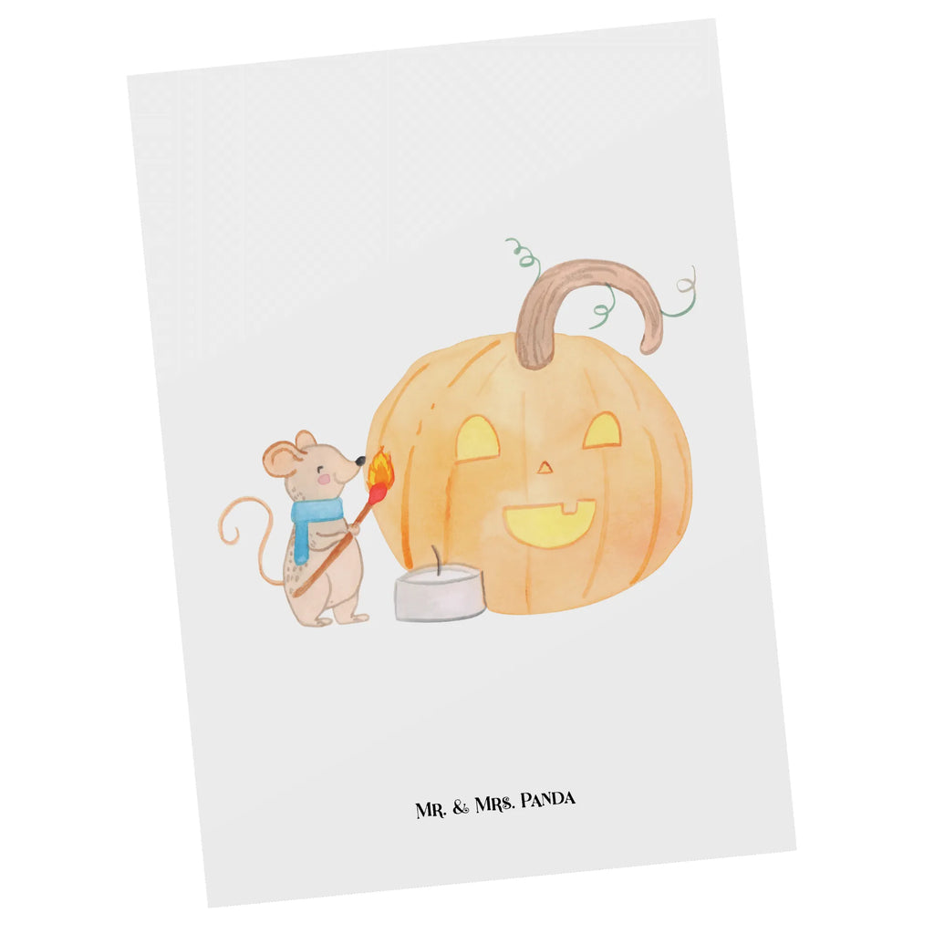 Pocztówka dynia mysz Halloween, dekoracje, Martinssingen, dekoracja, prezenty, dawanie
