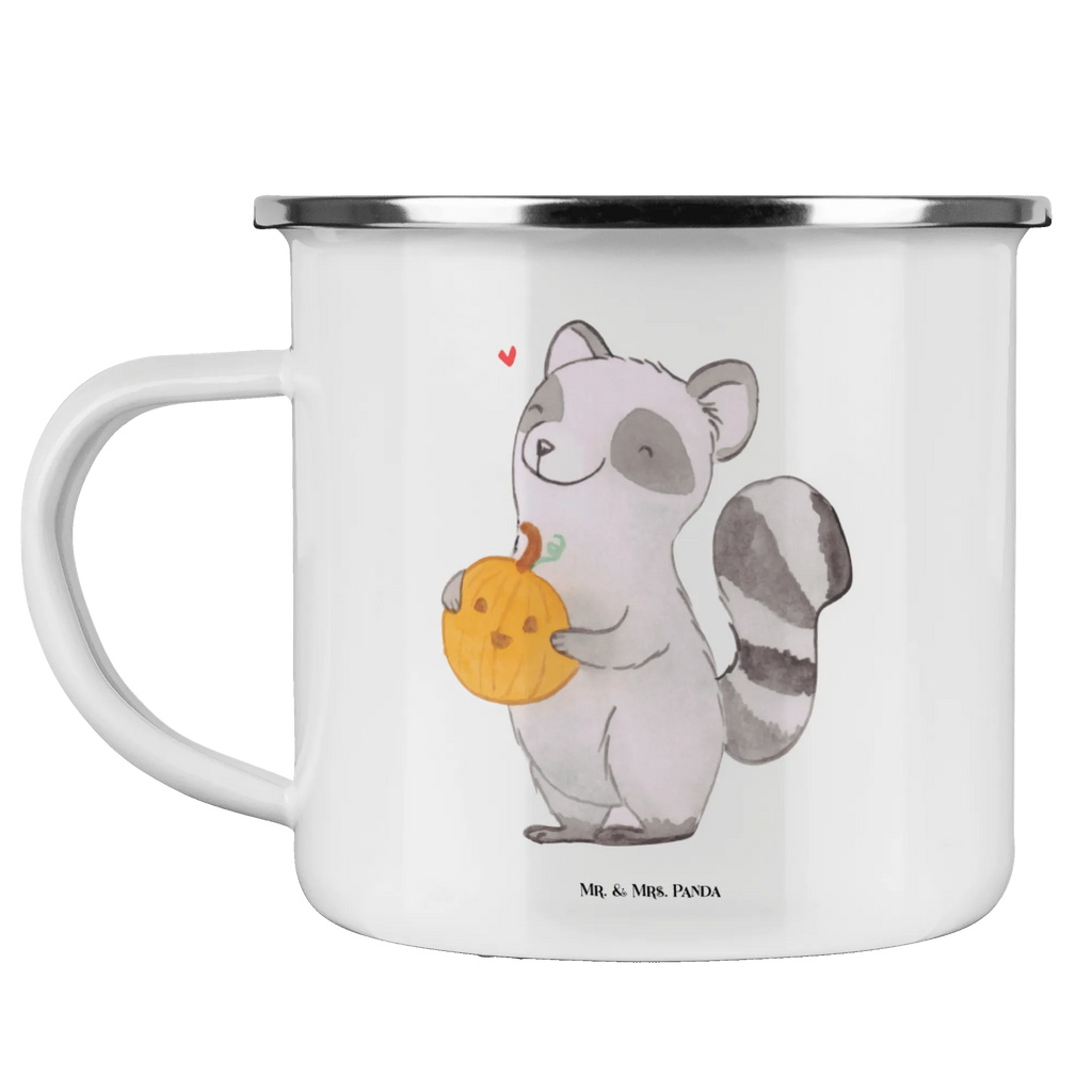 Enamel camping mug Raccoon Pumpkin camper mug, travel mug, outdoor cup, enamel mug, campfire mug, tin coffee cup, metal cup, enamel camping cup, lightweight camping mug, steel mug for camping, camp coffee mug, stainless steel drinking cup, enamel drinking mug, adventure mug, bushcraft mug, metal camping mug, hiking mug, camping mug, camping metal cup, backpacking mug, Halloween, decoration, Martin singing, decor, gifts, giving