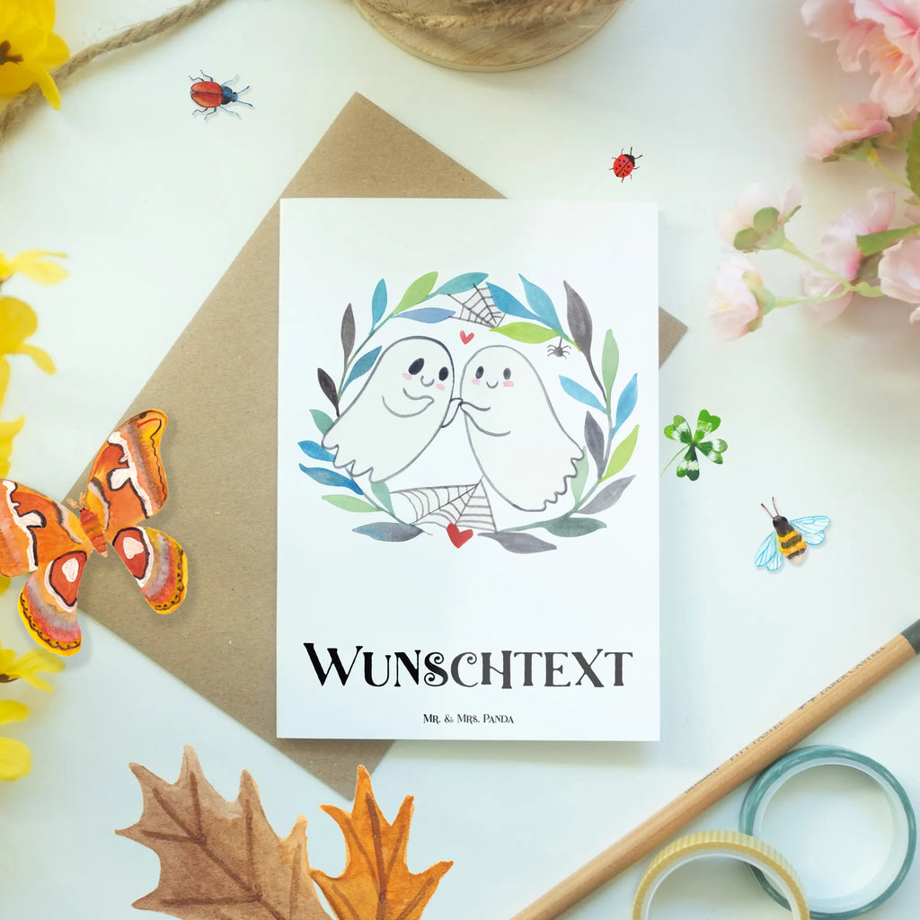 Spersonalizowana kartka z życzeniami Duchy miłość Halloween, dekoracje, Martinssingen, dekoracja, prezenty, dawanie