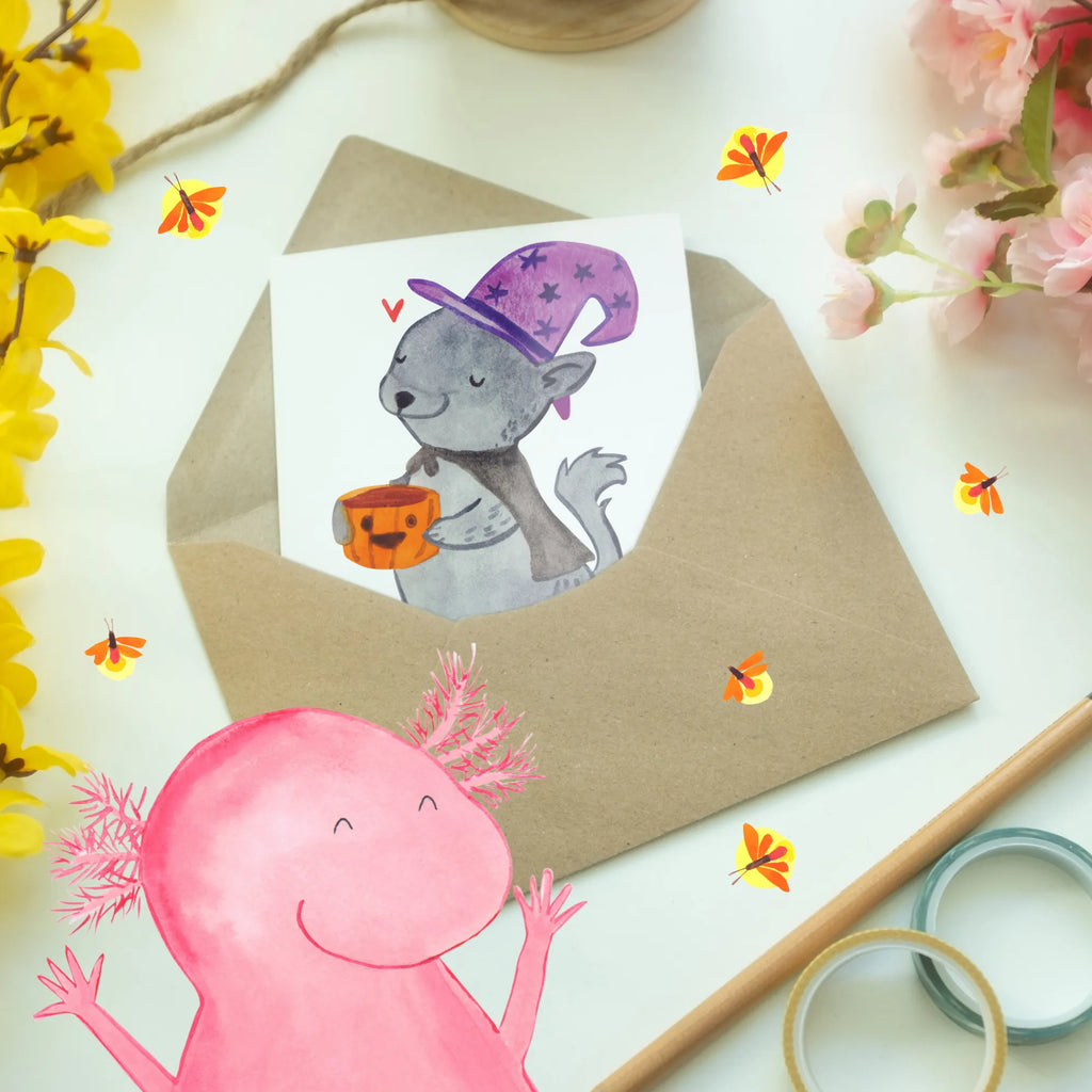 Spersonalizowana kartka z życzeniami Kot Kawa Halloween, dekoracje, Martinssingen, dekoracja, prezenty, dawanie