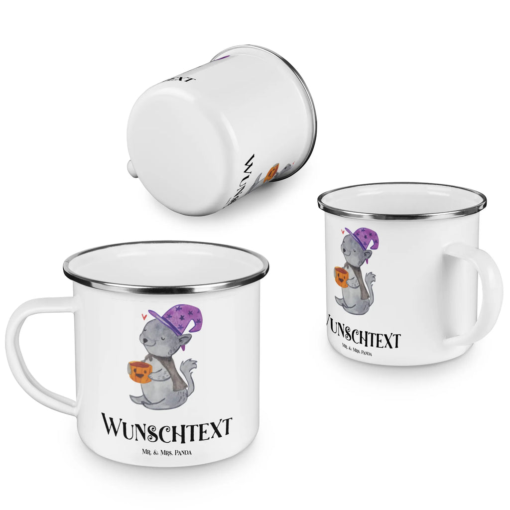 Personalisierte Emaille Tasse Kater Kaffee Campinggeschirr personalsisert, Campingtasse bedrucken, personalisierte tasse, tasse bedrucken, tassen bedrucken, Campingtasse personalisiert, tasse selbst gestalten, Emaille Tasse personalisiert, Namenstasse, tasse mit namen, Emaille Tasse mit Namen, personalisierte tassen, Halloween, Deko, Martinssingen, Dekoration, Geschenke, Schenken, Magie, Kater, Hexe, Kaffee