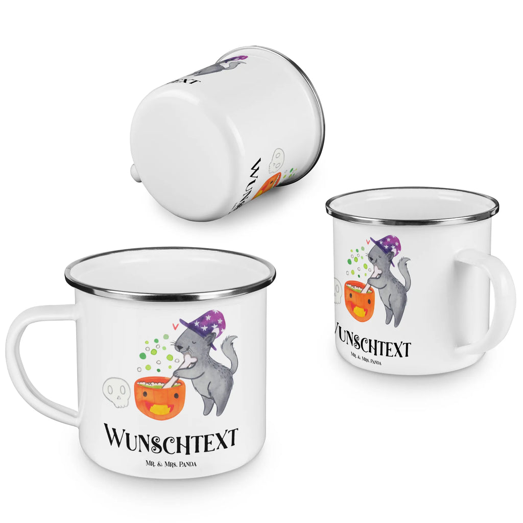 Personalisierte Emaille Tasse Kater Hexenkessel Emaille Tasse personalisiert, personalisierte tassen, Campingtasse personalisiert, tassen bedrucken, tasse selbst gestalten, tasse mit namen, personalisierte tasse, tasse bedrucken, Campinggeschirr personalsisert, Namenstasse, Campingtasse bedrucken, Emaille Tasse mit Namen, Halloween, Deko, Martinssingen, Dekoration, Geschenke, Schenken, Hexenkessel, Zaubertrank, Zaubern, Kater, Hexe