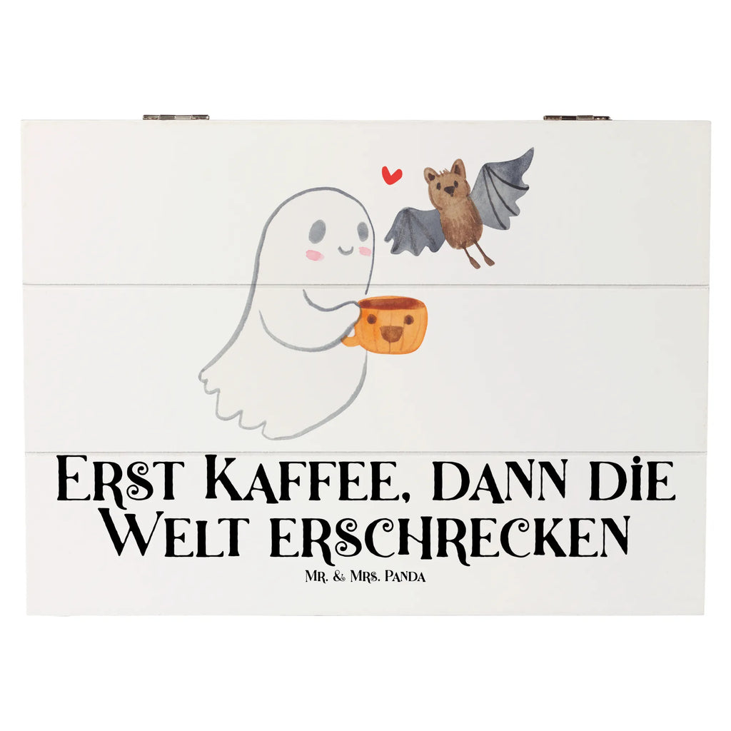 Holzkiste Gespenst Kaffee Kiste, Dekokiste, XXL, Holzkiste, Geschenkdose, Schatulle, Geschenkbox, Truhe, Schatzkiste, Erinnerungsbox, Aufbewahrungsbox, Erinnerungskiste, Halloween, Deko, Martinssingen, Dekoration, Geschenke, Schenken, Gespenst, Kaffee