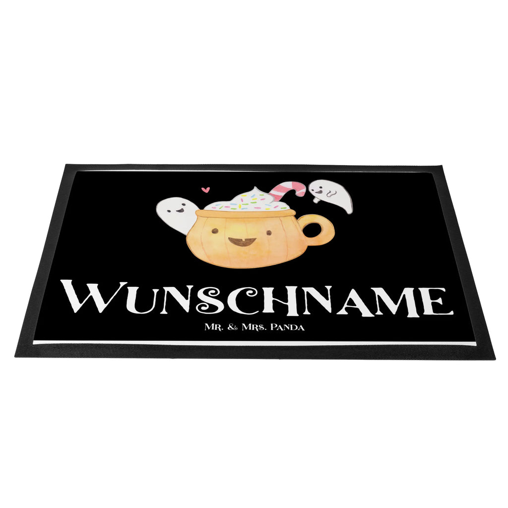 Personalized doormat Coffee Ghost Personalisierte Fußmatte, Haustürmatte personalisiert, Bedrucken, Türvorleger personalisiert, Fußmatte bedrucken, Personalisieruung, Wunschnamen, Namensfussmatte, Türvorleger mit Namen, Fußmatte mit Namen, Personalisiert, Halloween, Deko, Martinssingen, Dekoration, Geschenke, Schenken, Kaffee, Pumpkin spiced Latte, Halloween Deko, Süßes sonst gibt's saures, Gespenst, Trick or Treat
