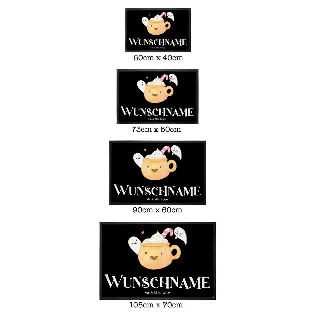 Personalized doormat Coffee Ghost Personalisierte Fußmatte, Haustürmatte personalisiert, Bedrucken, Türvorleger personalisiert, Fußmatte bedrucken, Personalisieruung, Wunschnamen, Namensfussmatte, Türvorleger mit Namen, Fußmatte mit Namen, Personalisiert, Halloween, Deko, Martinssingen, Dekoration, Geschenke, Schenken, Kaffee, Pumpkin spiced Latte, Halloween Deko, Süßes sonst gibt's saures, Gespenst, Trick or Treat