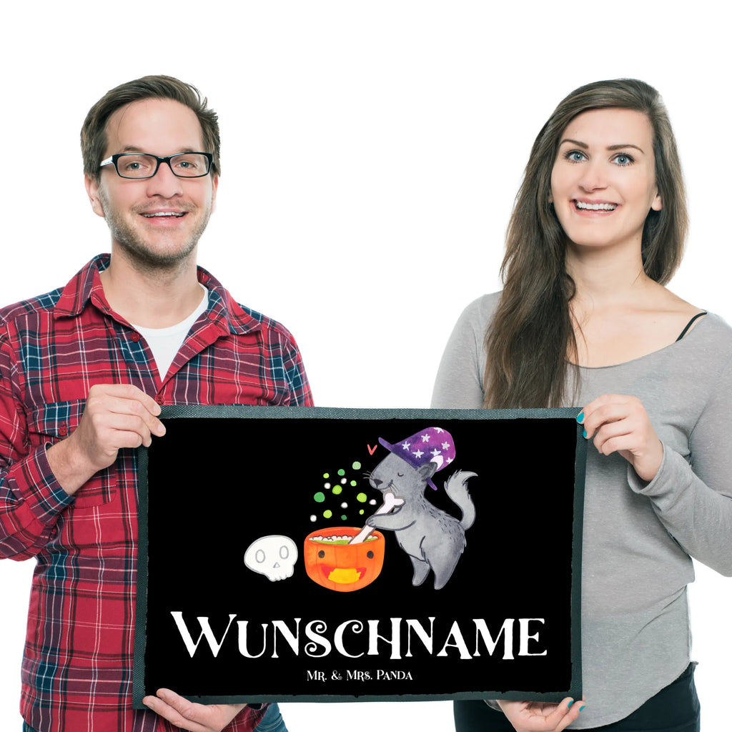 Personalized doormat Male Cat Cauldron Haustürmatte personalisiert, Personalisierte Fußmatte, Namensfussmatte, Türvorleger personalisiert, Fußmatte bedrucken, Personalisiert, Personalisieruung, Wunschnamen, Türvorleger mit Namen, Bedrucken, Fußmatte mit Namen, Halloween, Deko, Martinssingen, Dekoration, Geschenke, Schenken, Zaubern, Kater, Zaubertrank, Hexenkessel, Hexe