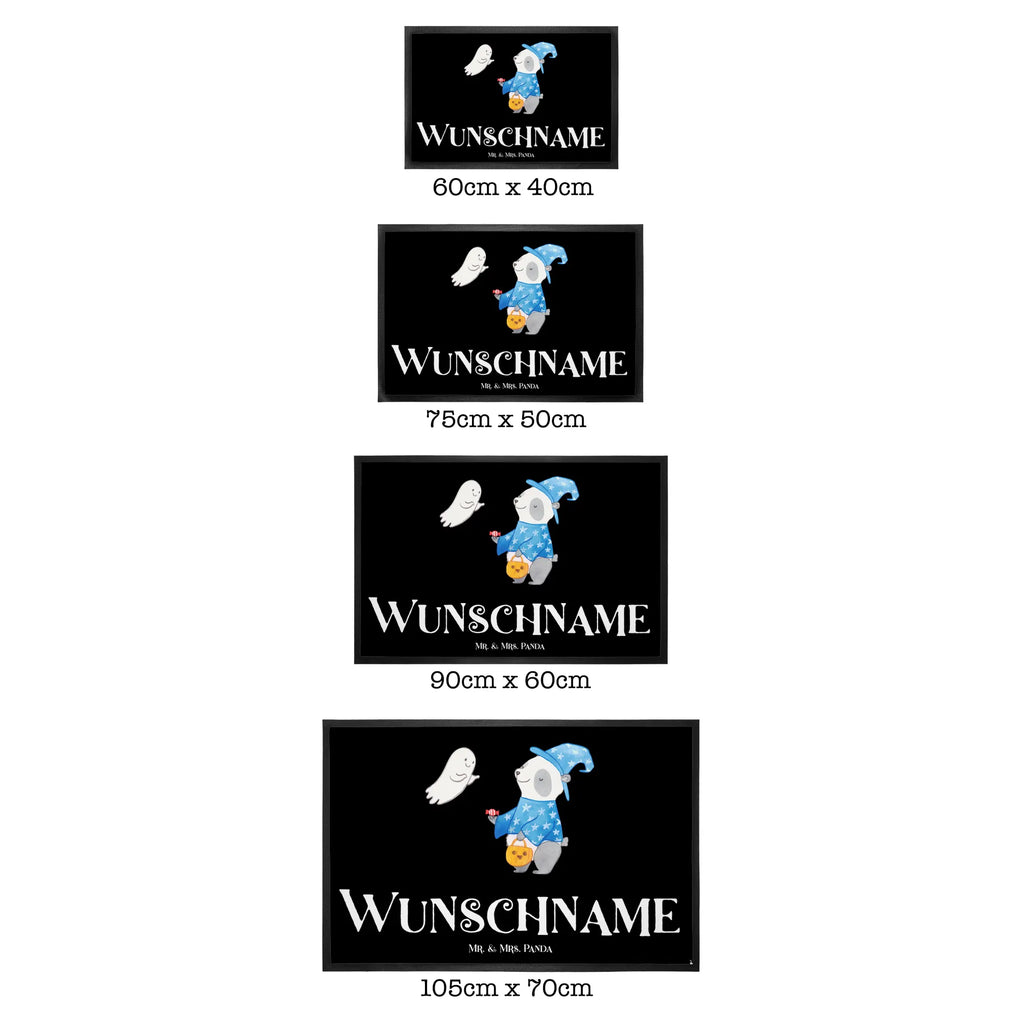 Personalized doormat Panda Wizard Bedrucken, Haustürmatte personalisiert, Wunschnamen, Türvorleger mit Namen, Fußmatte bedrucken, Fußmatte mit Namen, Namensfussmatte, Personalisieruung, Türvorleger personalisiert, Personalisierte Fußmatte, Personalisiert, Halloween, Deko, Martinssingen, Dekoration, Geschenke, Schenken, Gespenst, Zauberer, Süßes sonst gibt's saures, Panda, Halloween Deko, Trick or Treat