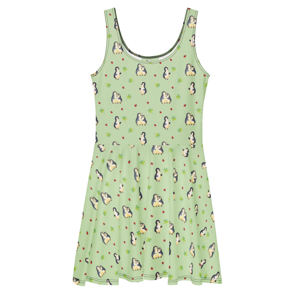 Summer dress Penguin ladybug Kleid, Sommerkleid, Skaterkleid, Pinguin, Marienkäfer, Lebensfreude, Pinguine, Glück, Wunder, Liebe, Freude