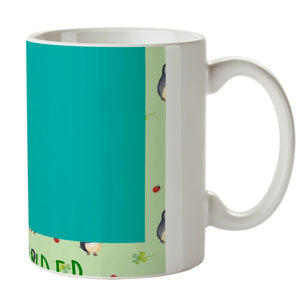 Mug Penguin ladybug Tasse, Bürotasse, Tasse mit Zitaten, Kaffeetasse, Tasse mit Motiven, Porzellantasse, Teetasse, Keramiktasse, Geschenktasse, Pinguin, Lebensfreude, Wunder, Pinguine, Freude, Marienkäfer, Liebe, Glück
