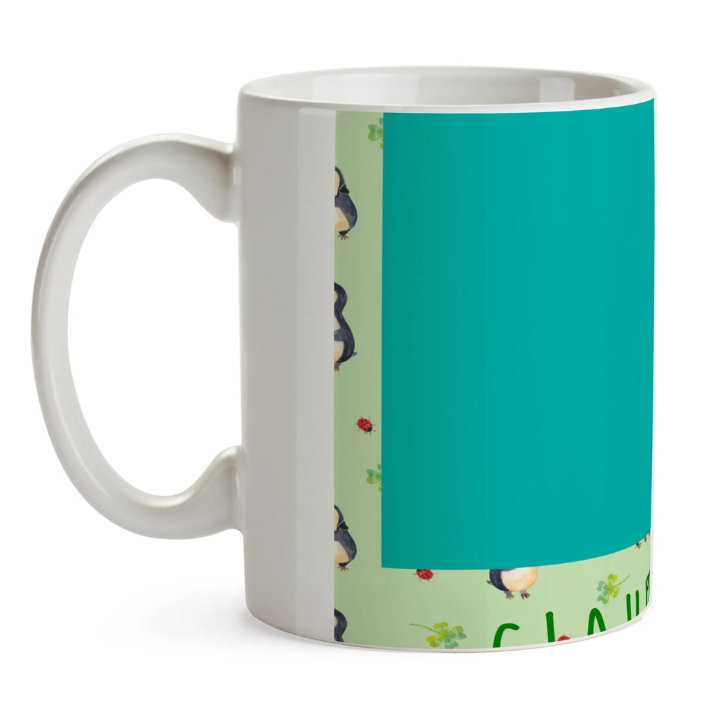 Mug Penguin ladybug Tasse, Bürotasse, Tasse mit Zitaten, Kaffeetasse, Tasse mit Motiven, Porzellantasse, Teetasse, Keramiktasse, Geschenktasse, Pinguin, Lebensfreude, Wunder, Pinguine, Freude, Marienkäfer, Liebe, Glück