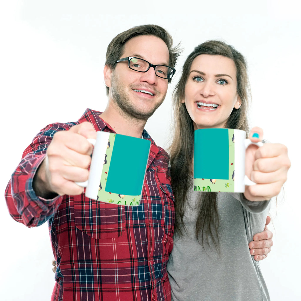 Mug Penguin ladybug Tasse, Bürotasse, Tasse mit Zitaten, Kaffeetasse, Tasse mit Motiven, Porzellantasse, Teetasse, Keramiktasse, Geschenktasse, Pinguin, Lebensfreude, Wunder, Pinguine, Freude, Marienkäfer, Liebe, Glück