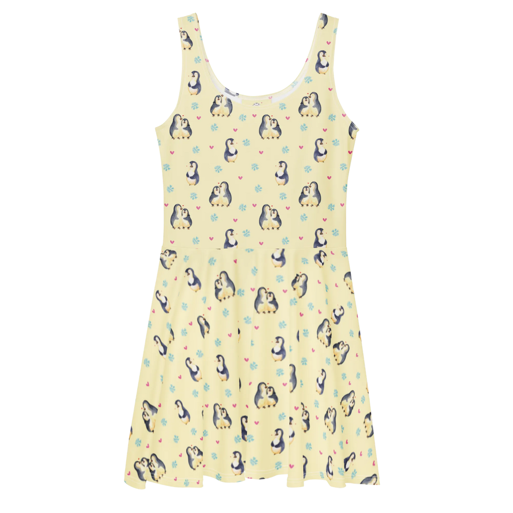 Sukienka letnia Pingwin przytulać Sommerkleid, Skaterkleid, Kleid, Pinguin, Hochzeitsgeschenk, Liebesgeschenk, Hochzeit, Verlobung, Liebesbeweis, Liebe, Liebespaar, Jahrestag, Hochzeitstag